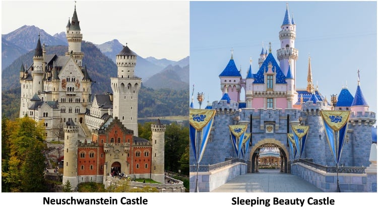 disney inspiration of castle