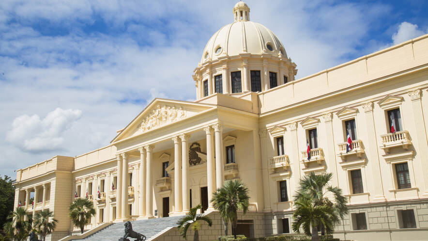 Palacio Nacional de La Republica Dominicana view
